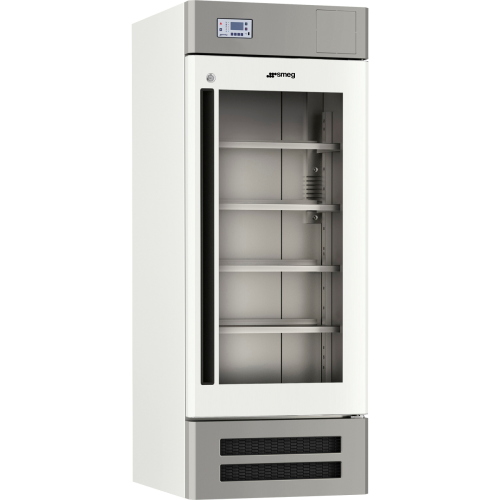 Frigorifero professionale Smeg Basic FV45G1A, capacita 450 L, range temperatura +2/+12 °C, con porta in vetro, display LCD, allarme sonoro e visuale
