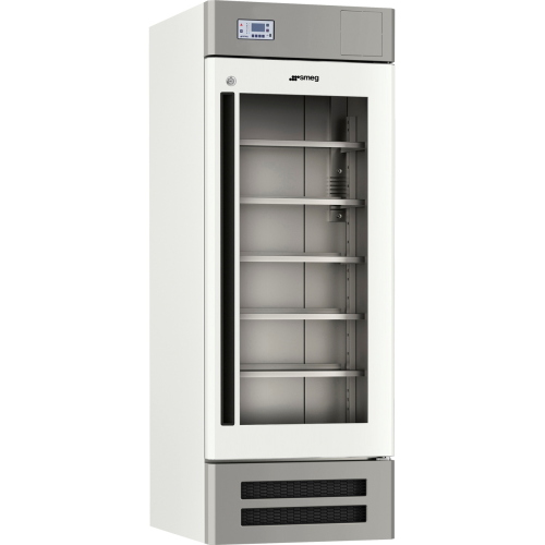 Frigorifero professionale Smeg Basic FV52G1A, capacita 520 L, range temperatura +2/+12 °C, con porta in vetro, display LCD, allarme sonoro e visuale