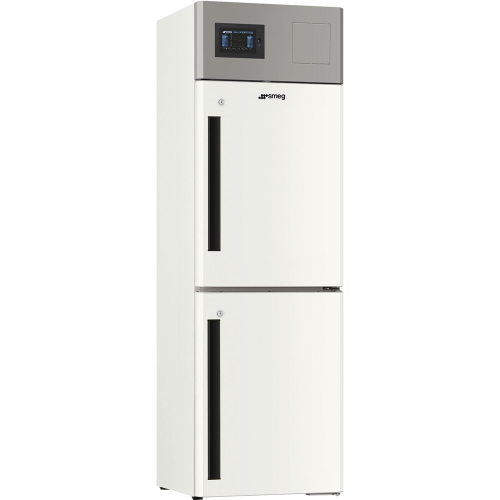 Frigorifero congelatore combinato Smeg Basic DT70CA, capacita 350/350 lt, range temperatura +2/+12 vano frigo °C, -10/-30 vano congelatore °C, con porta cieca, display LCD