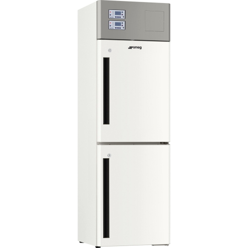 Frigorifero doppia temperatura Smeg Basic DTP70CA, capacita 350/350 lt, range temperatura +2/+12 vano frigo °C, con porta cieca, display LCD
