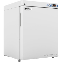 Congelatore professionale Smeg Essential SMF90, capacita 90 L, range temperatura -10/-25 °C, con porta cieca, display LCD, allarme sonoro e visuale