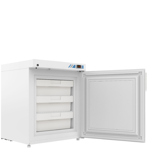 Congelatore professionale Smeg Essential SMF90, capacita 90 L, range temperatura -10/-25 °C, con porta cieca, display LCD, allarme sonoro e visuale
