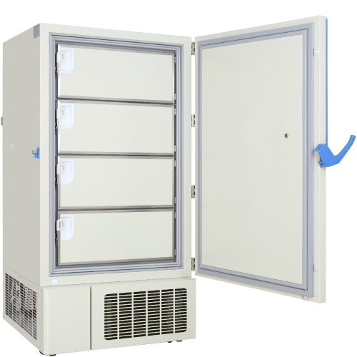 Ultracongelatore professionale Smeg Essential SMU678, capacita 678 L, range temperatura -40/-86 °C, con porta cieca, dimensioni esterne 1090x1025x1965, display touch screen, allarme sonoro e visuale, 