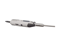 Omogenizzatore da laboratorio portatile H1, velocità 5.000 a 35.000 giri/min, 6 livelli di velocità, per volumi da 0.5 a 250 mL, punta in acciaio inox diam.10 mm inclusa per volumi da 0.5 a 250 mL, supporto da banco incluso, peso 850 g.