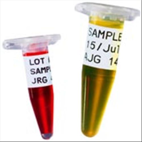 Biogenerica Strumentazione-Etichettatrici - etichette adesive - 1300046U Etichette  adesive in poliestere bianco opaco, larghezza 19,1mm x lunghezza 6,4mt  (microprovette 2,0ml, provette 15/50ml, vetrini microscopia), per  etichettatrice M21 (1 rotolo