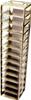 Supporto verticale in acciaio per scatole congelamento, 13 ripiani h=53mm, con maniglia dim. est. 138x138x721 mm (Lxpxh)